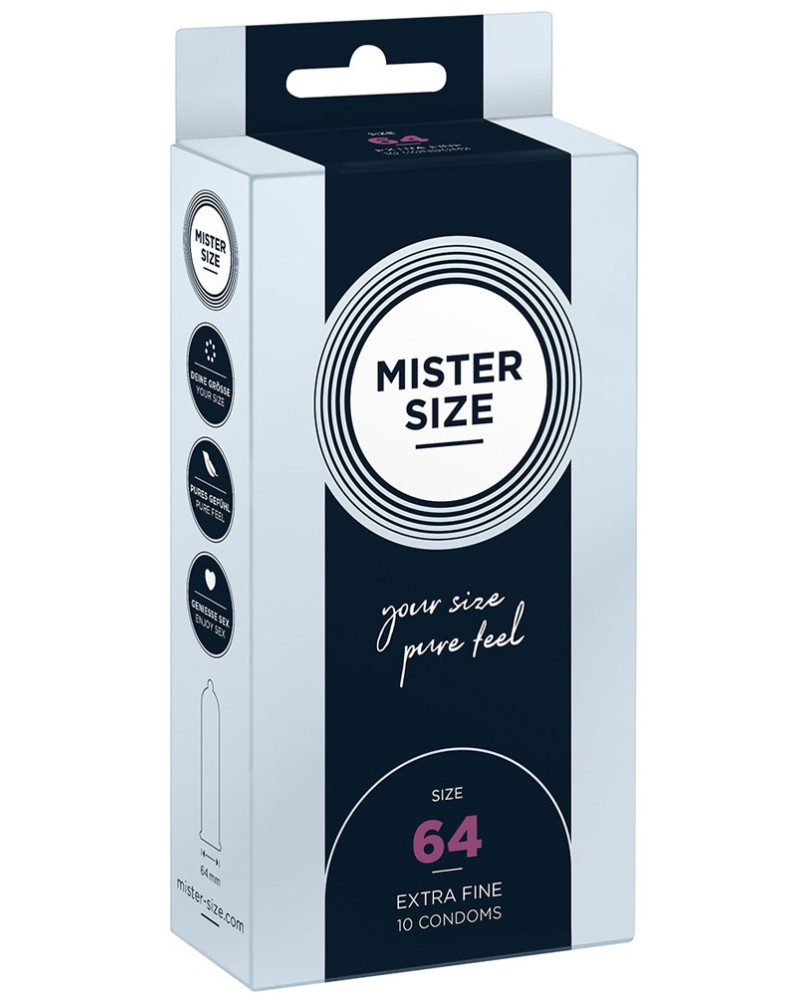 Préservatifs MISTER SIZE 64mm x10 