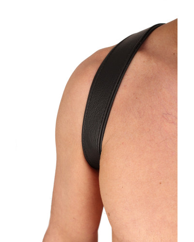 HARNAIS "BUTTERFLY" EN CUIR NOIR/NOIR 