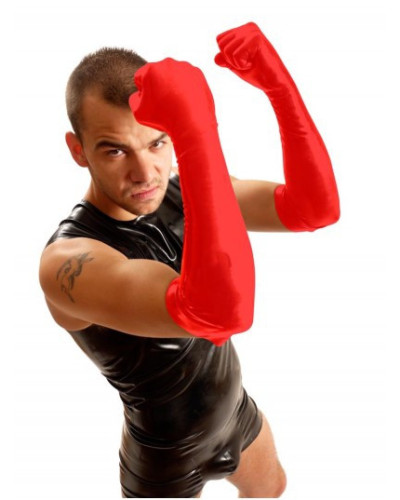 Gants Fist Elbow Rouge  Couleur principale:Rouge