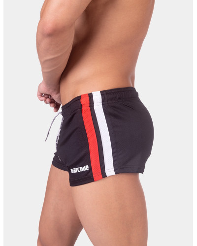 Short Timur Noir Rouge Blanc  Couleur principale:Noir Couleur secondaire:Rouge