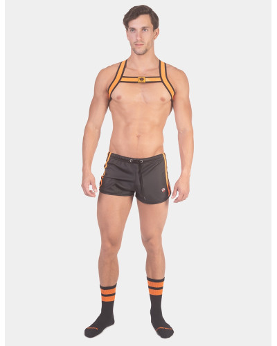 Short BYRON Laboratory Noir-Orange  Couleur principale:Noir Couleur secondaire:Orange