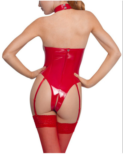 Body ouvert VINYL BODY OPEN Rouge  Couleur principale:Rouge