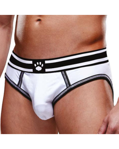 Bottomless OPEN BRIEF Prowler Blanc-Noir  Couleur principale:Blanc Couleur secondaire:Noir