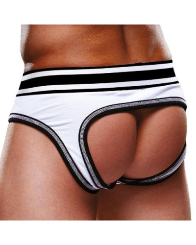 Bottomless OPEN BRIEF Prowler Blanc-Noir  Couleur principale:Blanc Couleur secondaire:Noir