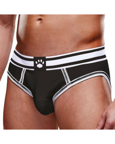 Bottomless Open Brief Prowler Noir-Blanc  Couleur principale:Noir Couleur secondaire:Blanc