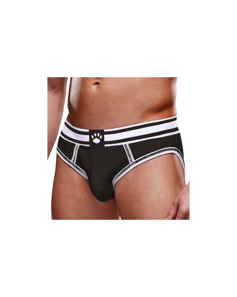 Bottomless Open Brief Prowler Noir-Blanc  Couleur principale:Noir Couleur secondaire:Blanc