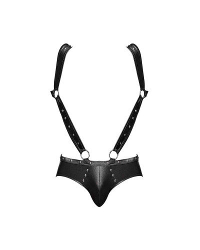 Bottomless et Harnais Uranus Male Power  Couleur principale:Noir