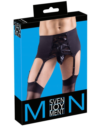 Porte-Jarretelles Homme Belt Lace Noir  Couleur principale:Noir