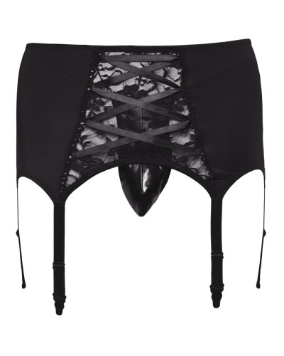 Porte-Jarretelles Homme Belt Lace Noir  Couleur principale:Noir