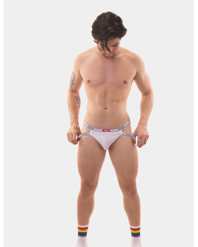 Rib Jock Proud Boy Blanc  Couleur principale:Blanc