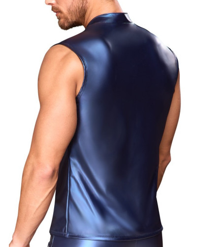 Veste avec zip Top Eclino Bleu métallisé  Couleur principale:Bleu