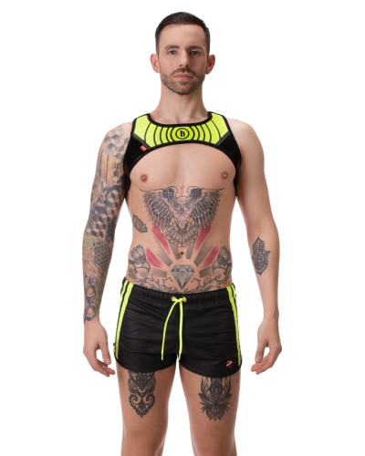 Short  Couleur principale:Noir Couleur secondaire:Jaune