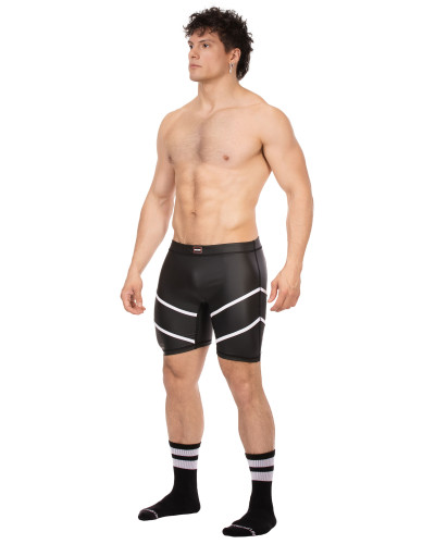 Short Nuru Noir-Blanc  Couleur principale:Noir Couleur secondaire:Blanc