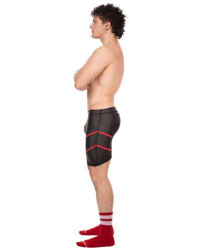 Short Nuru Noir-Rouge  Couleur principale:Noir Couleur secondaire:Rouge