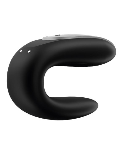 Double stimulateur connecté Double Fun Satisfyer Noir 
