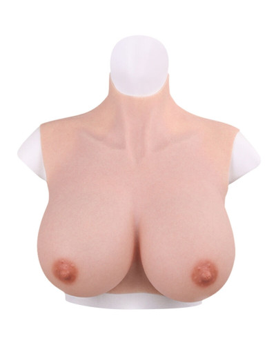 Buste seins réalistes Coton Col haut Bonnet C 