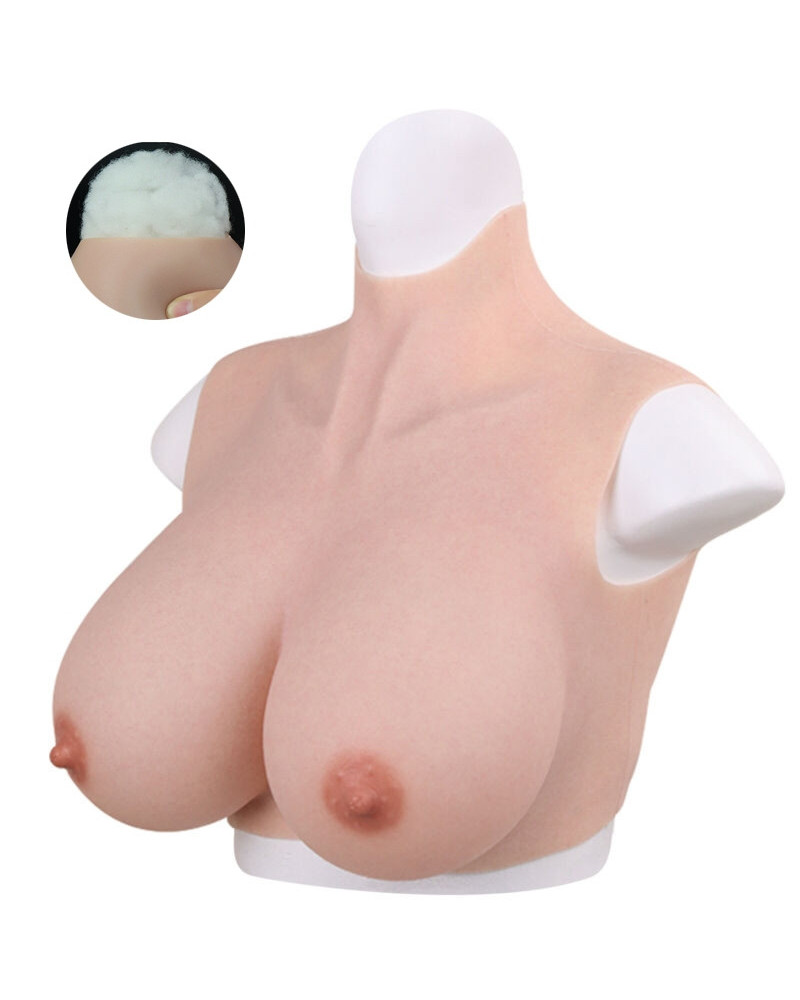 Buste Seins réalistes Coton Col haut Bonnet D 