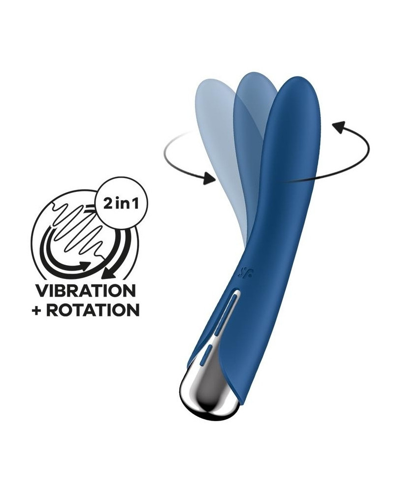 Stimulateur Spinning Vibe 1 - 11 x 3cm Bleu 