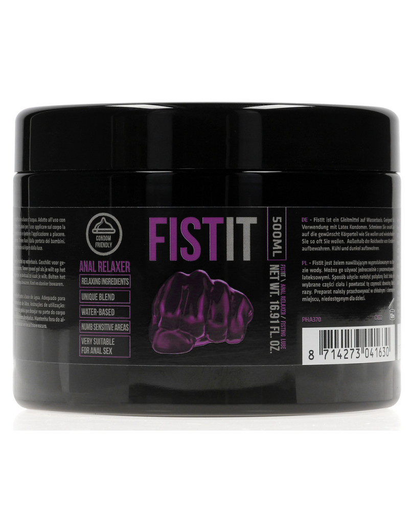 Crème relaxante Anal Relaxer 500 ml - Pot noir 