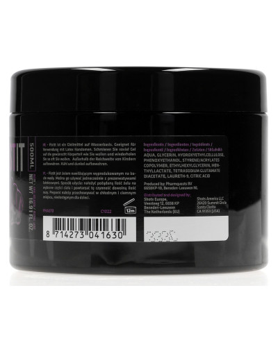 Crème relaxante Anal Relaxer 500 ml - Pot noir 