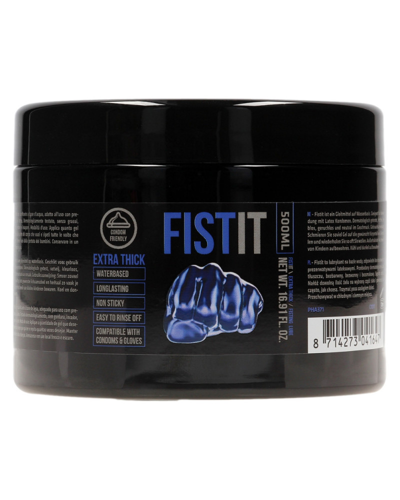 Lubrifiant Eau FIST IT EXTRA THICK 500 ml -Pot noir 