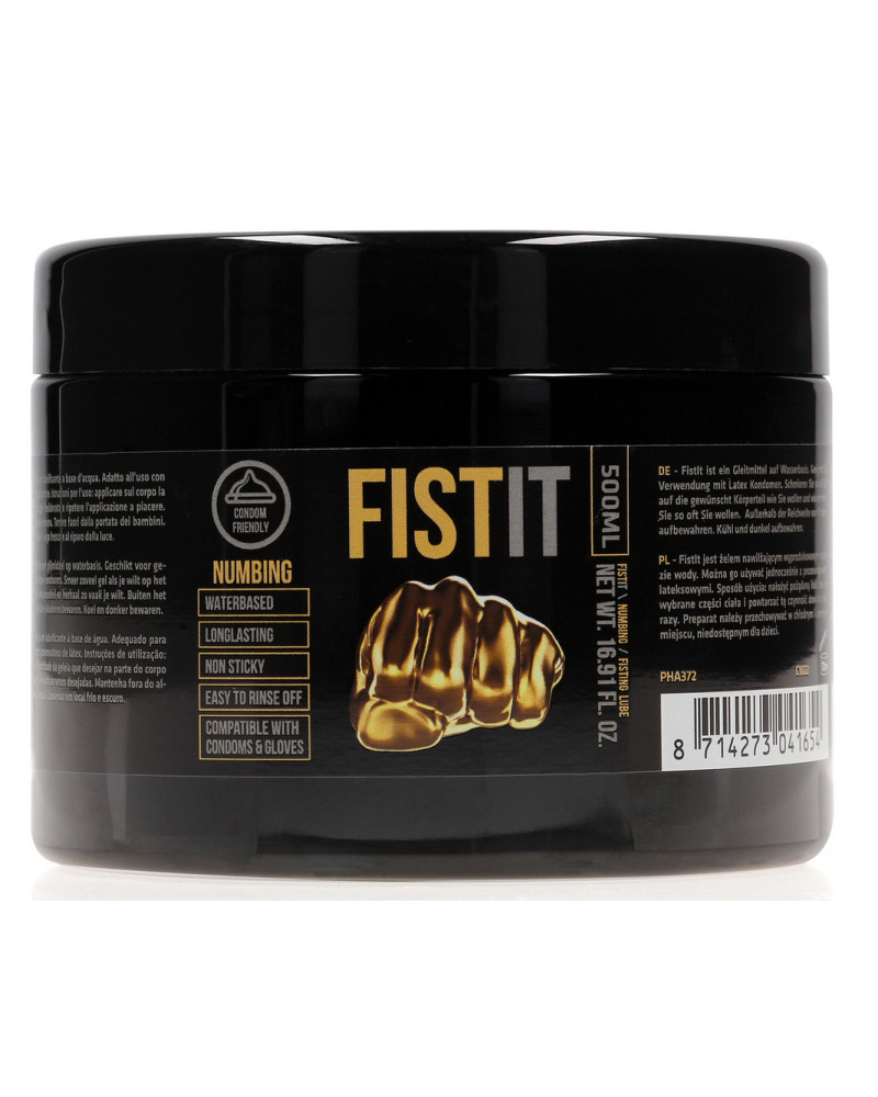 Lubrifiant relaxant Fst it Numbing 500 ml - Pot noir 