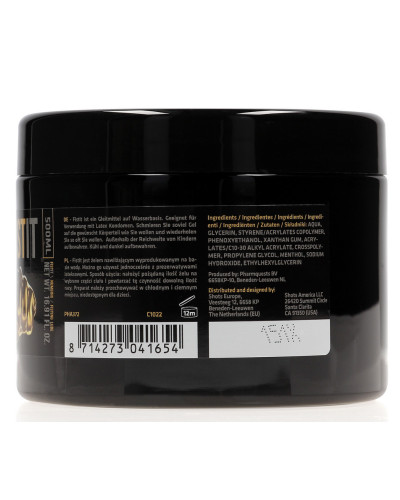 Lubrifiant relaxant Fst it Numbing 500 ml - Pot noir 