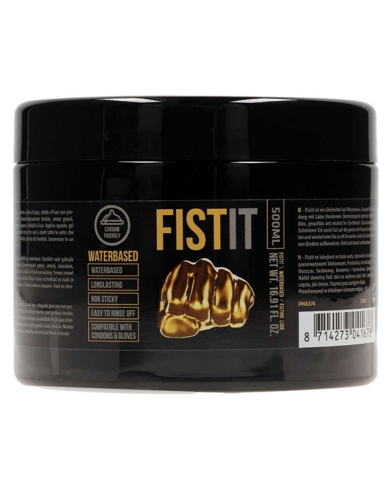 Lubrifiant Eau Fist It 500ml - Pot noir 