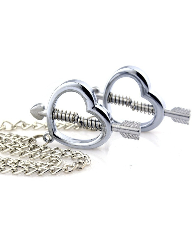 Pinces pour les tétons Cupid Heart 