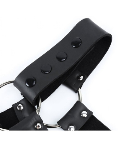 Harnais en néoprène Cross Body Zip Noir 