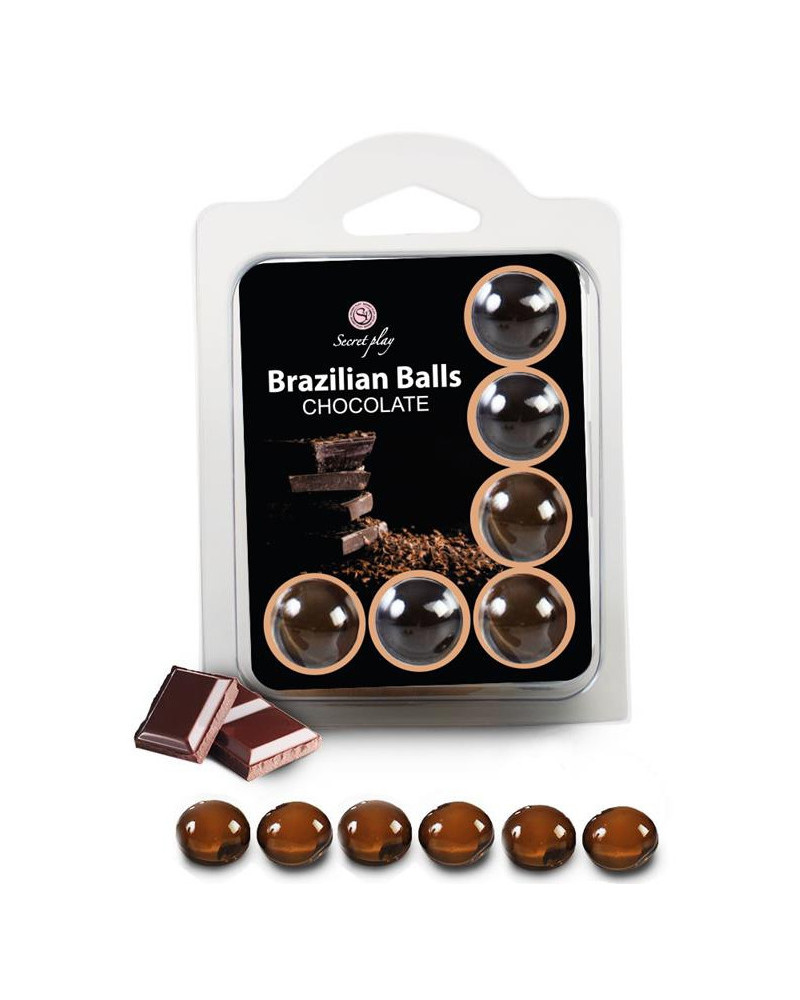 Boules de massage Brazilian Balls Chocolat x6 