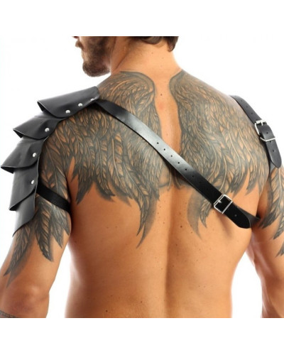 Harnais avec Épaule Écailles One Armor Simili noir 