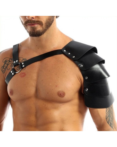 Harnais avec Épaule Écailles One Armor Simili noir 