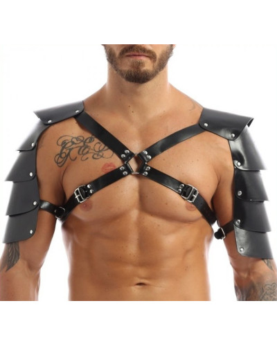 Harnais avec Épaules Armors Simili noir 