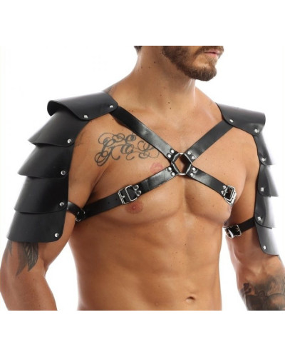 Harnais avec Épaules Armors Simili noir 