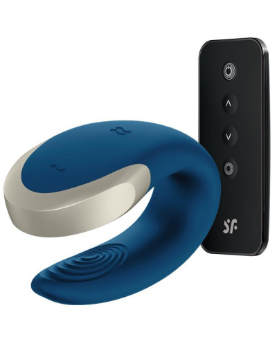 Stimulateur connecté DOUBLE LOVE LUXURY Bleu 
