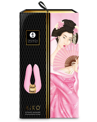 Double stimulateur intime Shunga Aiko Rose 