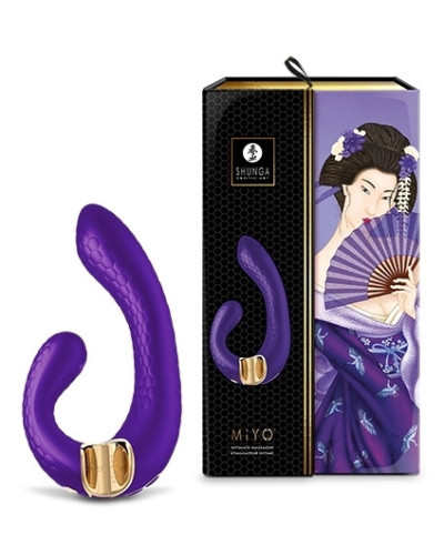 Double stimulateur intime Shunga Miyo Violet 