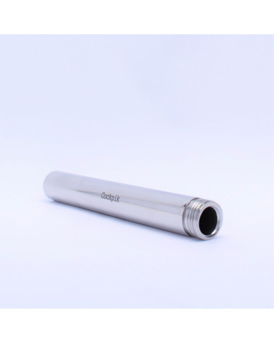 Embout de lavement en métal Long Steel 15 x 2.5cm 