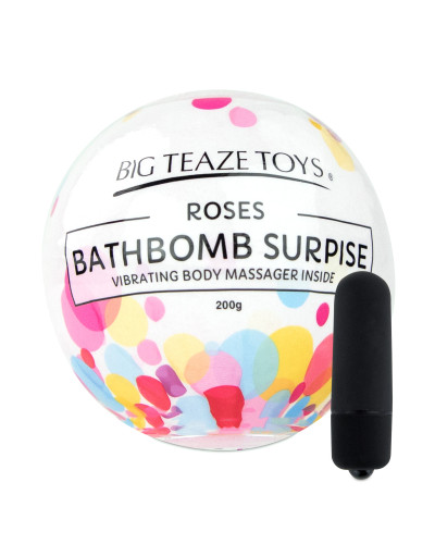 Bombe de bain moussante avec Vibro Parfum Rose 