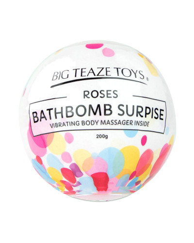 Bombe de bain moussante avec Vibro Parfum Rose 