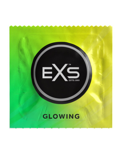 Préservatifs phosphorescents Glowing x3 