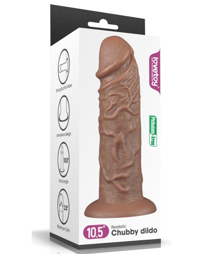 Gode Chubby Dildo 23 x 6.5 cm Marron 