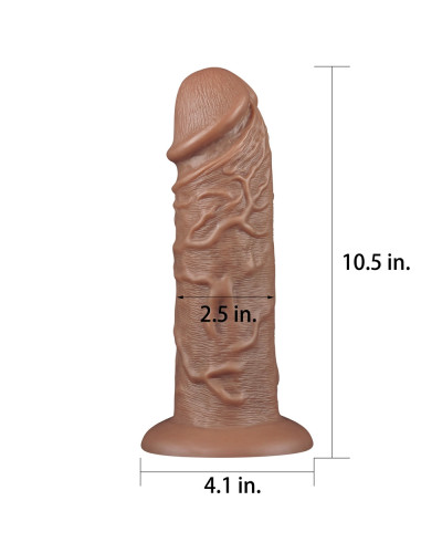 Gode Chubby Dildo 23 x 6.5 cm Marron 