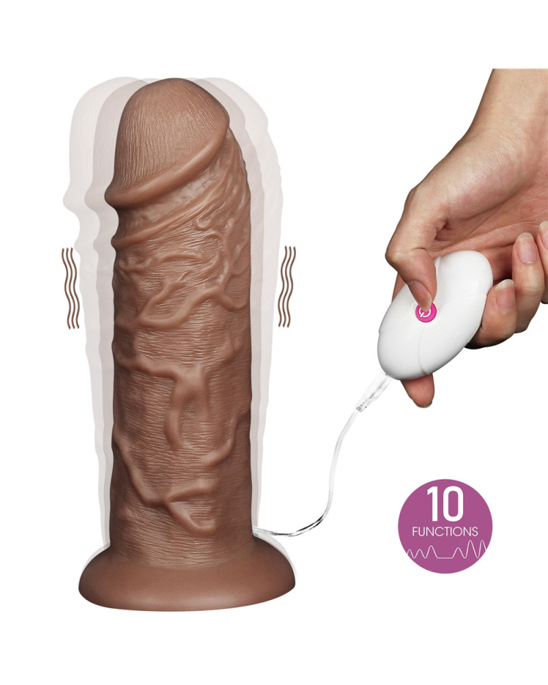 Gode vibrant Chubby Dildo 23 x 6.5 cm Marron 