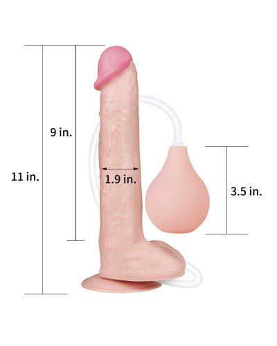 Gode éjaculateur Squirt 22 x 4.5 cm 