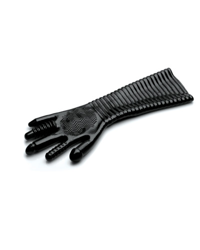 Gant Long Texturé Pleasure Fister Noir 