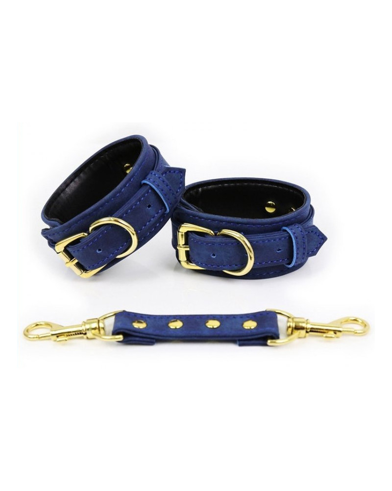 Menottes Simili Pin Lock Bleu 