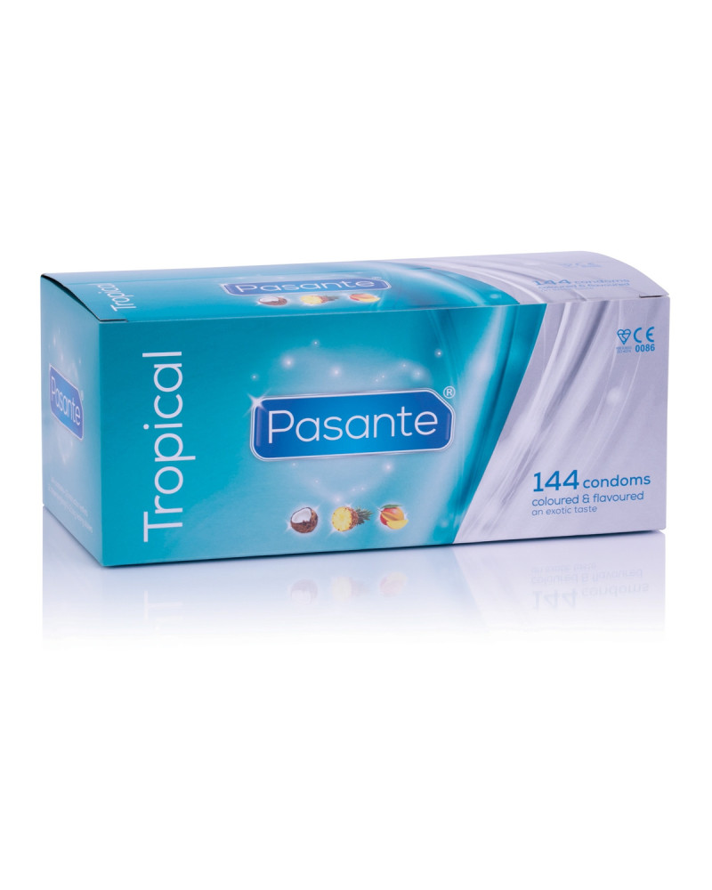 Préservatifs aromatisés TROPICAL Pasante x144 