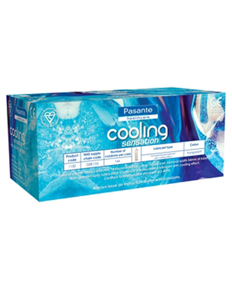 Préservatifs Effet Fraîcheur COOLING Pasante x144 